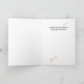 Pet Sympathy Card Moon Flower Series Kaart (Binnen)