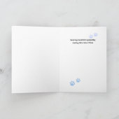 Pet Sympathy Card Moon Flower Series Kaart (Binnen)