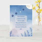 Pet Sympathy Card Moon Flower Series Kaart (Gele Bloem)