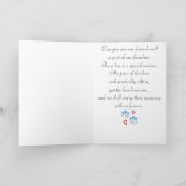 Pet Sympathy Card Pootjes en harten Kaart (Binnen)