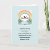 Pet Sympathy Card Rainbow Bridge-serie Kaart (Voorkant)