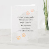 Pet Sympathy Card Waterverf Series Kaart (Voorkant)