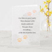 Pet Sympathy Card Waterverf Series Kaart (Gele Bloem)