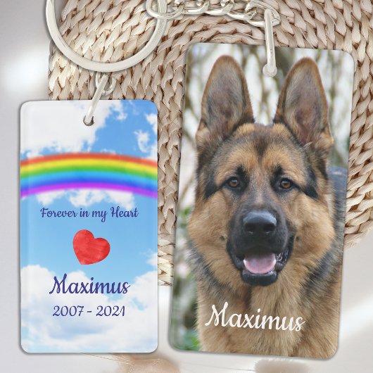 Pet Sympathy Pet Loss Dog Rainbow Bridge Memorial Sleutelhanger