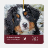 Pet Sympathy Quote - Pet Loss Quote - Pet Memorial Keramisch Ornament (Achterkant)