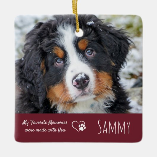 Pet Sympathy Quote - Pet Loss Quote - Pet Memorial Keramisch Ornament (Voorkant)