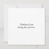 Pet Sympathy Retriever Notitiekaartje (Achterkant)