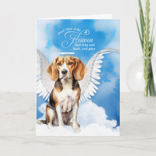 Pet Sympathy Verlies van een hond Beagle Angel Kaart