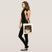 Pet Tabby Cat Face Foto Tote Bag (Voorkant (model))
