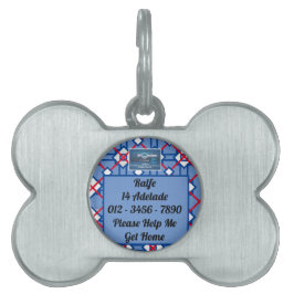 Pet Tag - Bone Lijst (Rode Kruis)RFPMDesigns ©️202 Huisdieren Naamplaatje