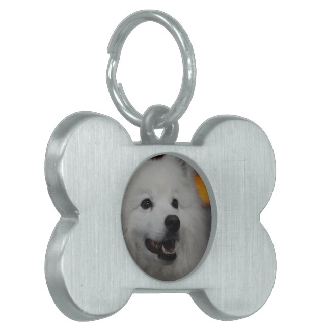 Pet Tag - Gepersonaliseerd Huisdieren Naamplaatje (Voorkant Links)