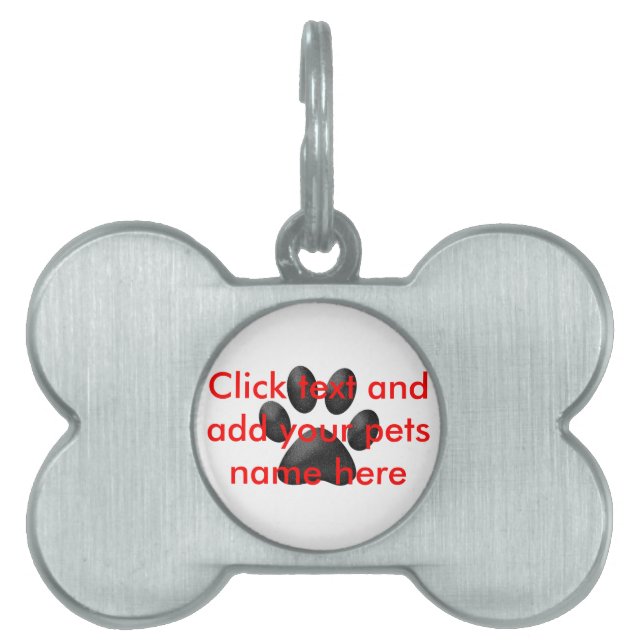Pet Tag Huisdieren Naamplaatje (voorkant)