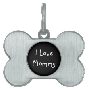Pet Tag I Love mama Huisdieren Naamplaatje