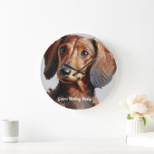 Pet teckel personaliseren wandklok (Huis)