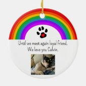 Pet ter nagedachtenis aan Ornament (Achterkant)