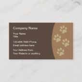 Pet Theme Paw Print Visitekaartjes (Voorkant)