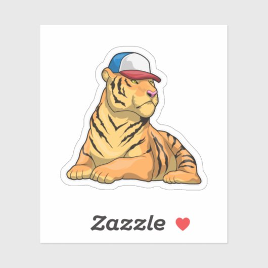 Pet Tiger Sticker (Vel)