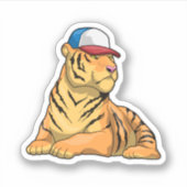 Pet Tiger Sticker (Voorkant)