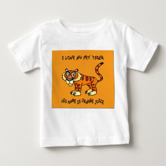 PET TIGER TODDLERS FINE JERSEY T-SHIRT (Voorkant)