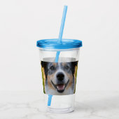 Pet toevoegen Foto aanpassen Acryl Drinkbeker (Achterkant)