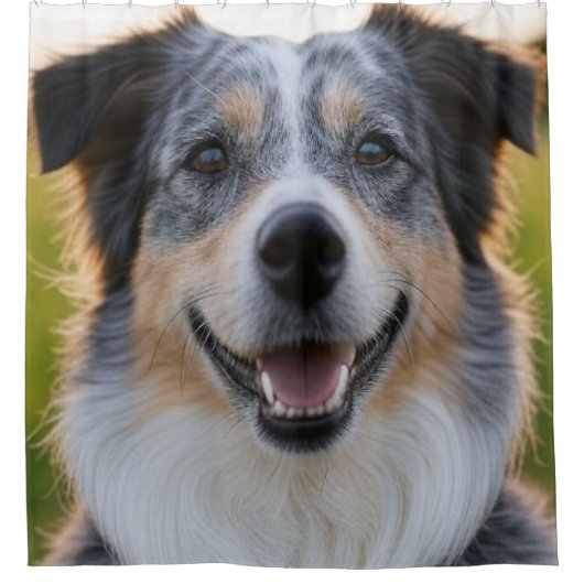 Pet toevoegen Foto aanpassen Douchegordijn (Voorkant)