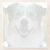 Pet toevoegen Foto aanpassen Glazen Onderzetter (Achterkant)