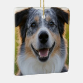 Pet toevoegen Foto aanpassen Keramisch Ornament (Rechts)