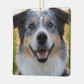 Pet toevoegen Foto aanpassen Keramisch Ornament (Links)