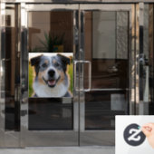 Pet toevoegen Foto aanpassen Raamsticker (Kantoordeur)