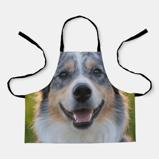 Pet toevoegen Foto aanpassen Schort (Voorkant)