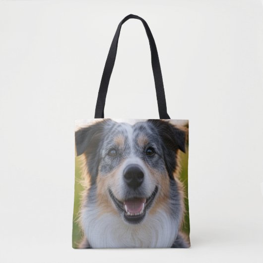 Pet toevoegen Foto aanpassen Tote Bag (Voorkant)