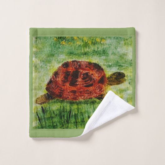Pet Tortoise Personalized Bad Handdoek (Wasdoekje)