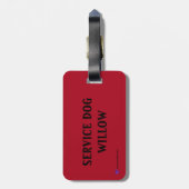 Pet Travel Bagagelabel voor halsband (Achterkant verticaal)