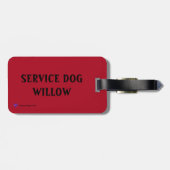 Pet Travel Bagagelabel voor halsband (Achterkant horizontaal)