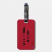 Pet Travel Bagagelabel voor halsband (Achterkant verticaal)