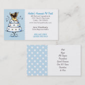 Pet Trees bakkerij in partijen Pug Baby Blue Visitekaartje (Voorkant / Achterkant)