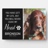 Pet Tribute | Herdenking van de hond Keepslag Fotoplaat (voorkant)