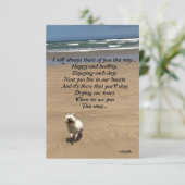 Pet Tribute - I will always think of you this way RSVP Kaartje (Staand voorkant)