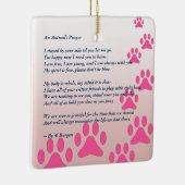 Pet Tribute / Memorial - Keramisch Ornament (Rechts)