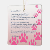 Pet Tribute / Memorial - Keramisch Ornament (Links)