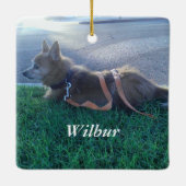 Pet Tribute / Memorial - Keramisch Ornament (Achterkant)