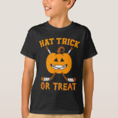 Pet Trick or treat Fun Ice Hockey Halloween Costum T-shirt (Voorkant)