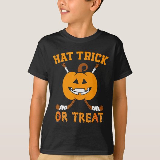 Pet Trick or treat Fun Ice Hockey Halloween Costum T-shirt (Voorkant)