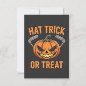 Pet Trick or treat Spooky Halloween ijshockey Kaart (Voorkant)