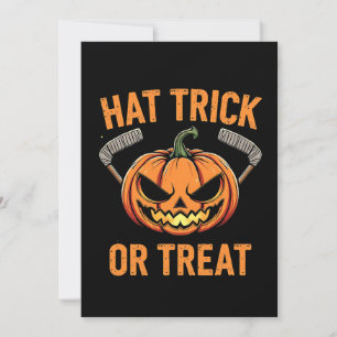 Pet Trick or treat Spooky Halloween ijshockey Kaart