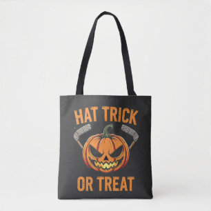 Pet Trick or treat Spooky Halloween ijshockey Tote Bag