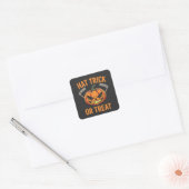Pet Trick or treat Spooky Halloween ijshockey Vierkante Sticker (Envelop)