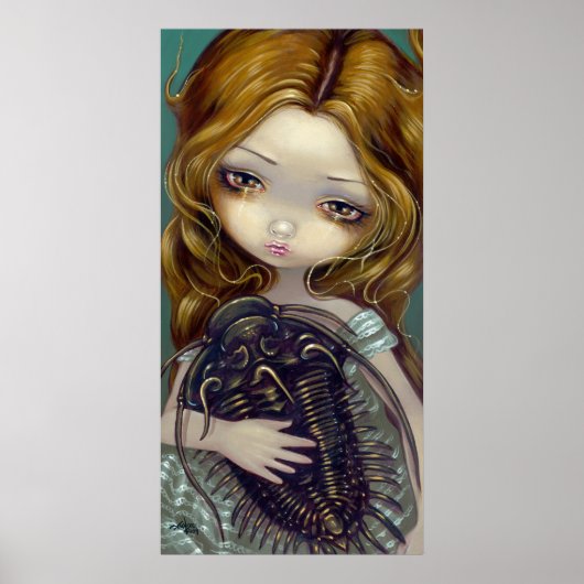 Pet Trilobite fantasy lowbrow Art Print (Voorkant)