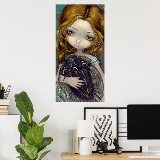 Pet Trilobite fantasy lowbrow Art Print (Thuiskantoor)
