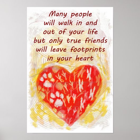 Pet true vriend quote poster (Voorkant)